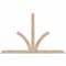 Ekena Millwork Richland Smooth Timber Gable Bracket, Douglas Fir, 72"W x 45"H x 3 1/2"D x 3 1/2"F, 15/12 Pitch GBW072X45X0404RIC00SDF - alternate 1